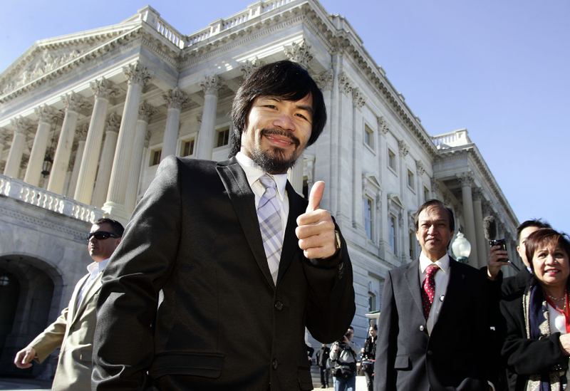 Illustration for article titled Manny Pacquiao Went To Washington Today. Here Are The Pictures.